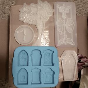 Lot of Large Silicone Molds for Resin Crafts
